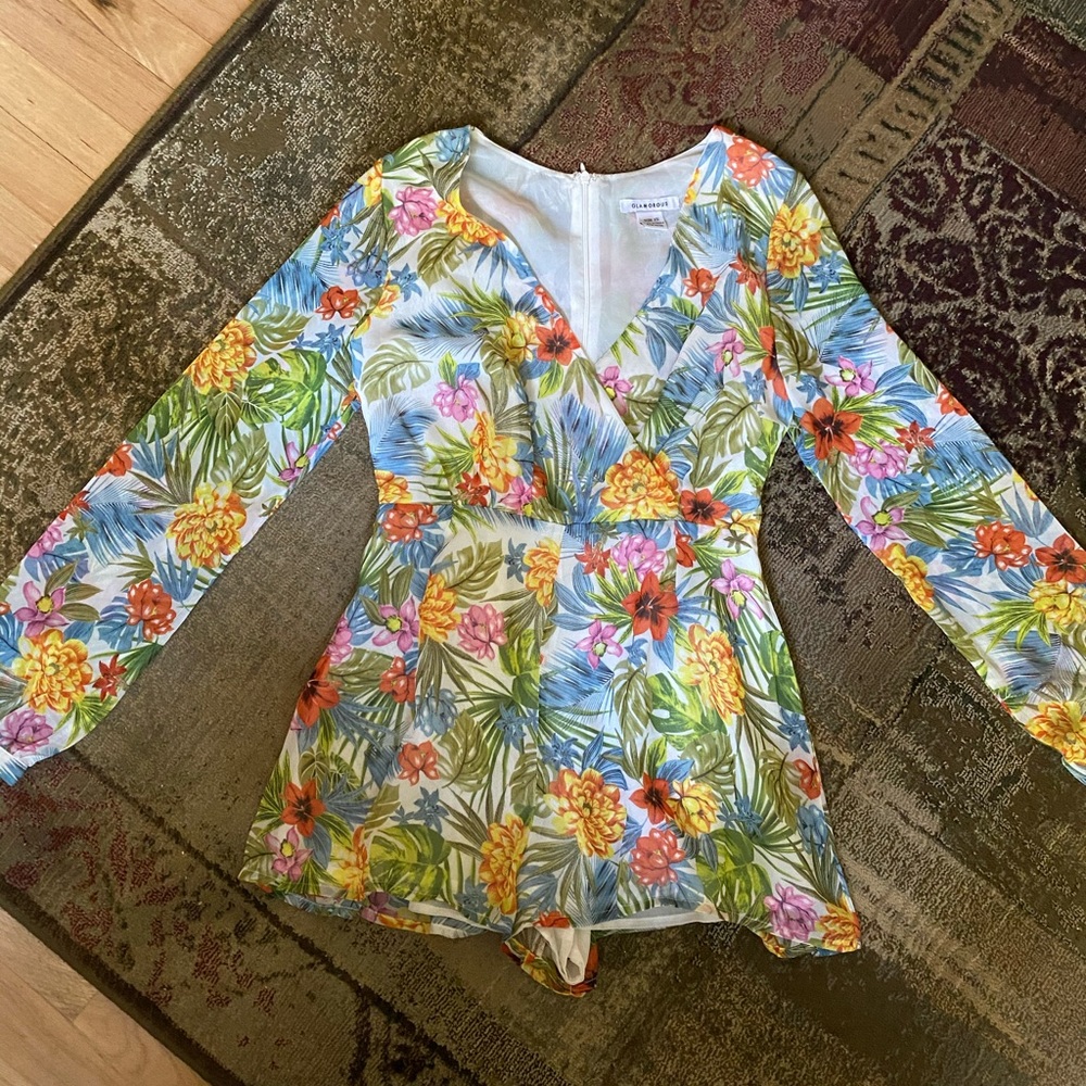 Nordstrom Glamorous Tropical Romper